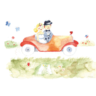 Voyages en voiture pour dire merci chaleureusement